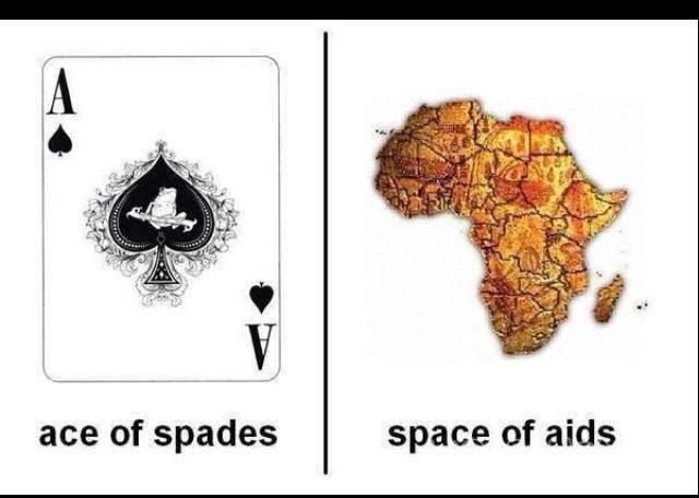 Ace of spades - space of aids