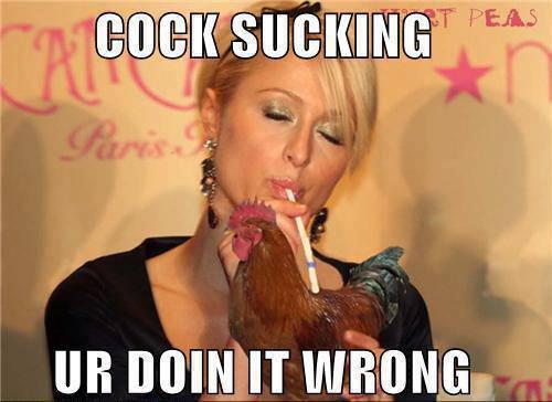 Cock sucking